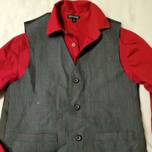 Boys Shirt with vest *free polo